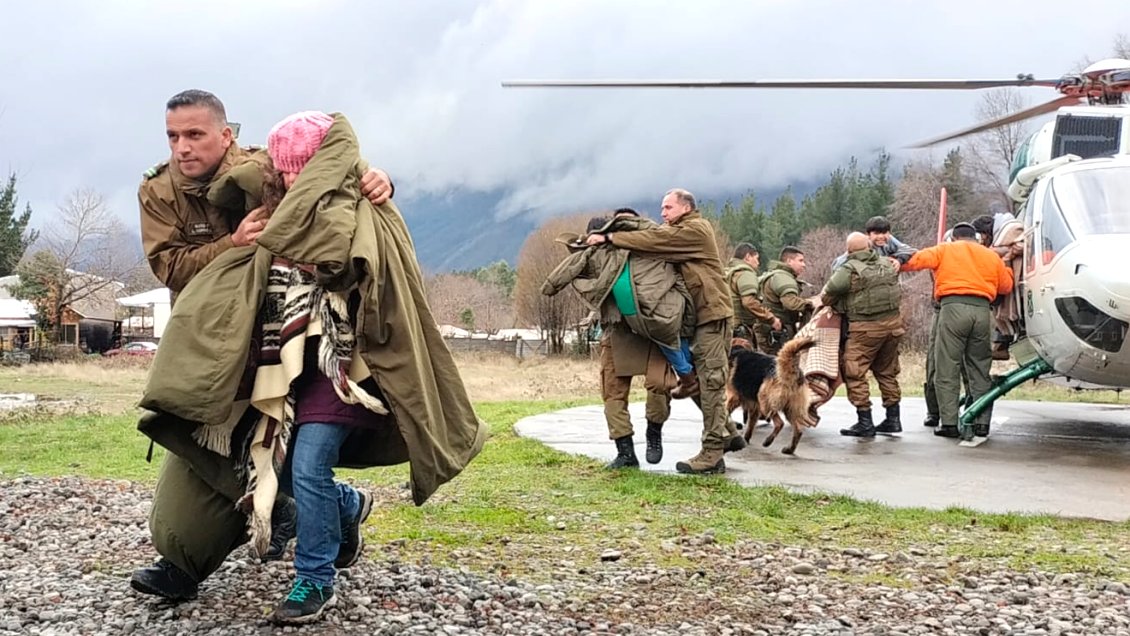 Ocho profesores y dos alumnos pasaron cinco días atrapados en Alto Biobío