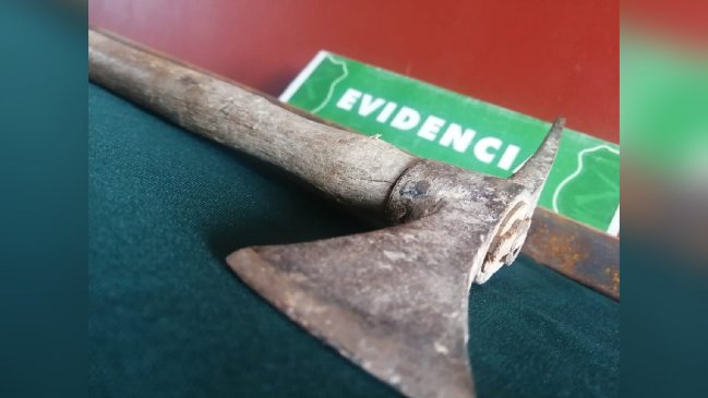 La Serena: Sujeto atacó con un hacha a su madre y a carabineros