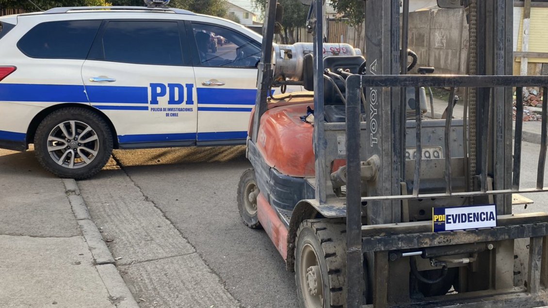 PDI recuperó grúa horquilla robada en Graneros