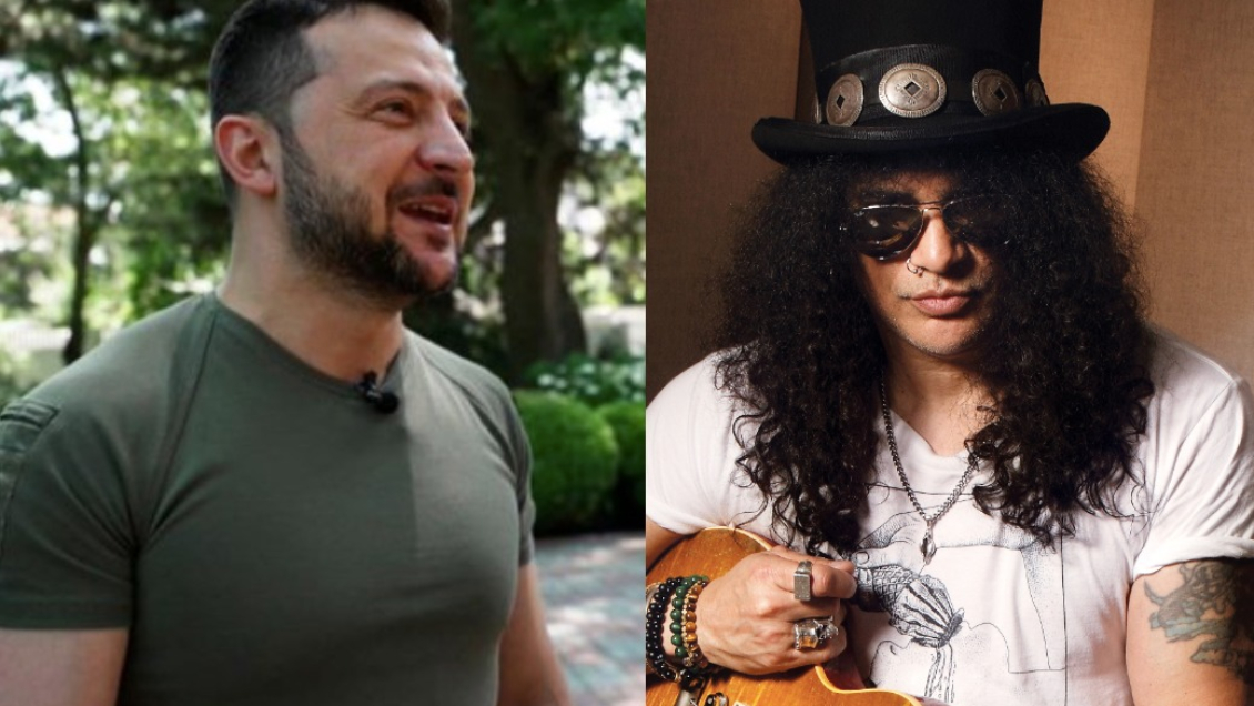 Zelenski revela que música de Guns N' Roses y AC/DC lo ayuda en medio de la guerra