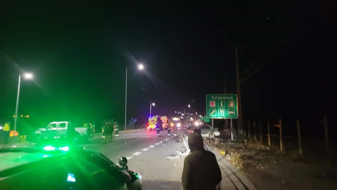 Dos personas murieron en colisión en ruta de ingreso a Salamanca