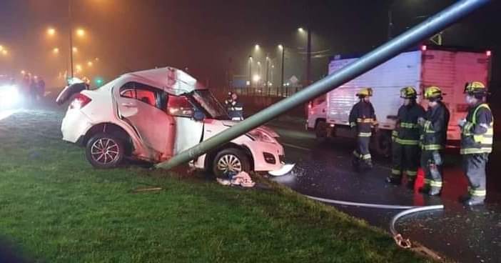 Conductor murió en accidente de tránsito entre Temuco y Labranza