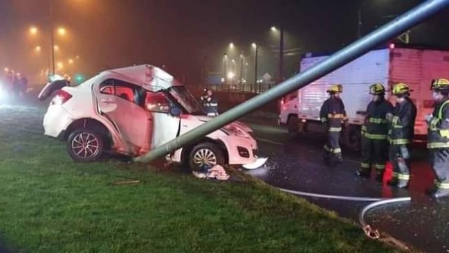 Conductor murió en accidente de tránsito entre Temuco y Labranza