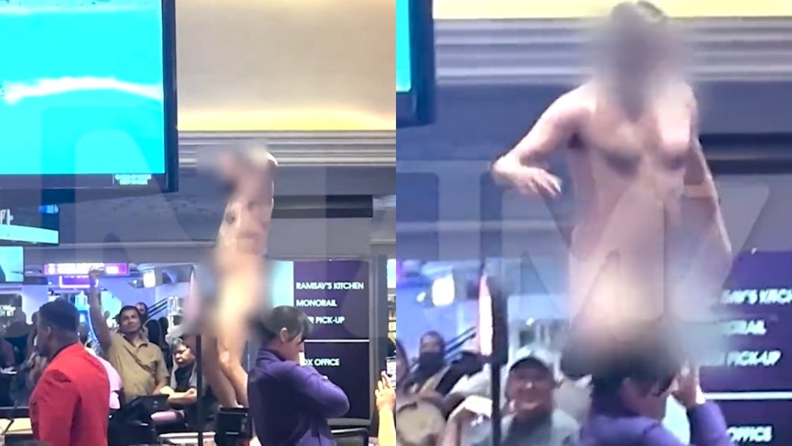 Hombre fue arrestado por bailar desnudo arriba de una mesa de poker en Las Vegas