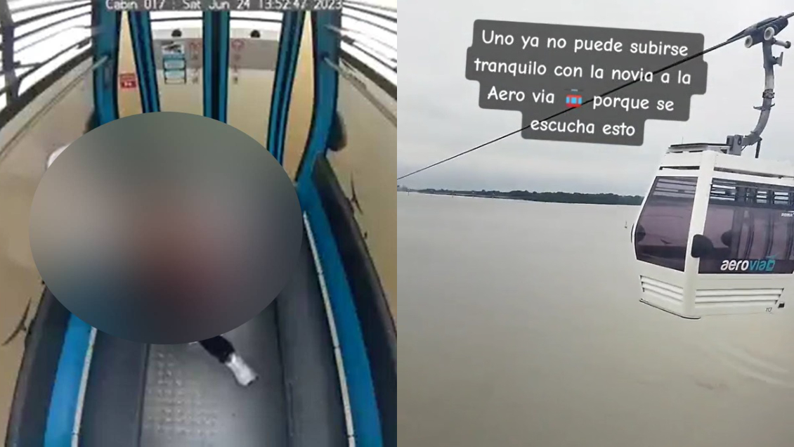 Sorprenden a pareja teniendo relaciones sexuales en teleférico de Ecuador