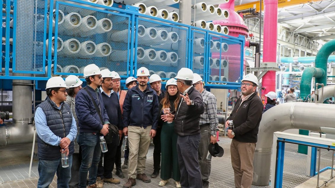 Comitiva de Coquimbo vio en terreno desaladora de Atacama para enfrentar sequía