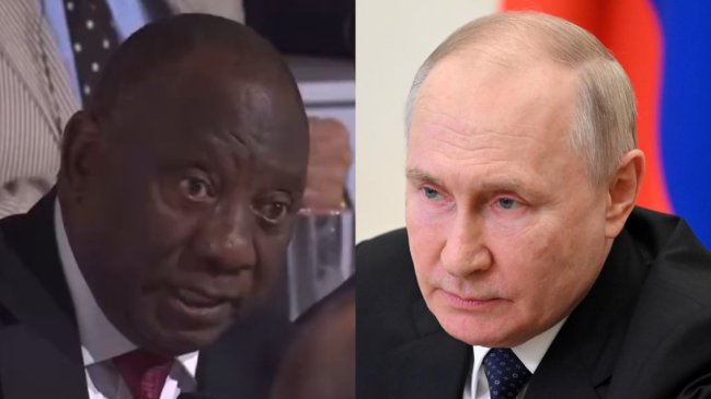   Presidente de Sudáfrica: Arrestar a Putin en Johannesburgo sería una 