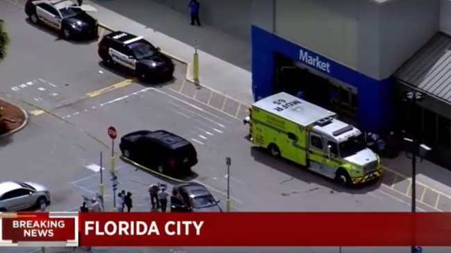  Nuevo tiroteo dejó tres heridos en supermercado Walmart en Florida  
