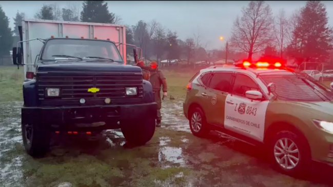 Carabineros detuvo a seis sujetos en procedimientos por robo de madera en Vilcún y Lautaro