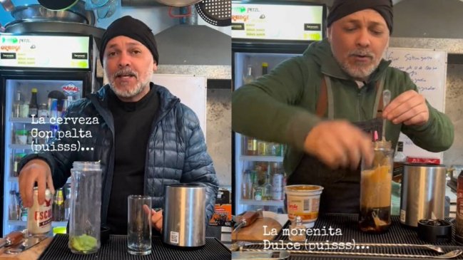  Tiktoker culinario es viral por mezclas de tragos chilenos  