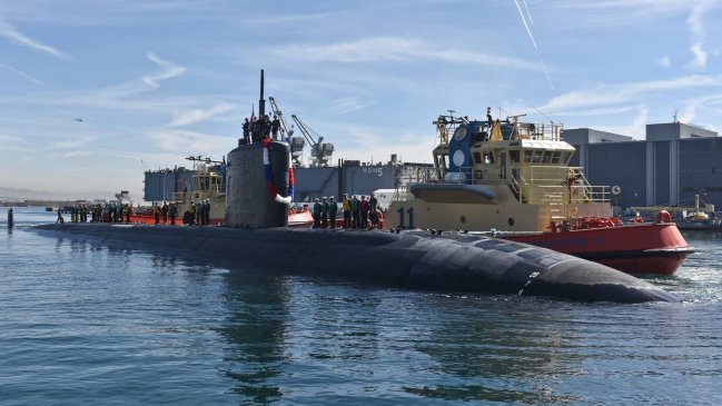  Otro submarino de propulsión nuclear estadounidense llegó a Corea del Sur  