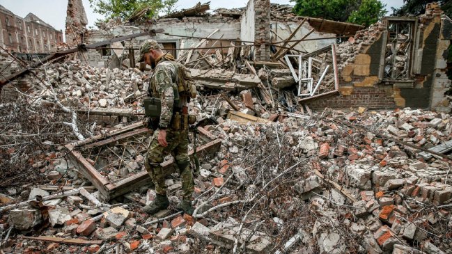 Ucrania recuperó durante la semana pasada 16 kilómetros cuadrados de territorio