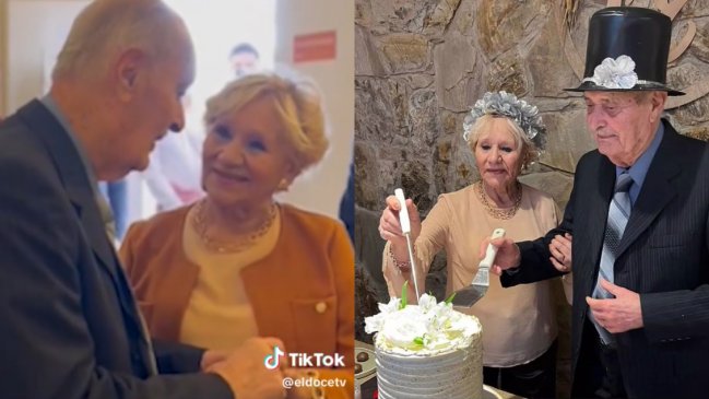 Se conocieron en Tinder: Pareja de ancianos se casa a sus 90 y 83 años