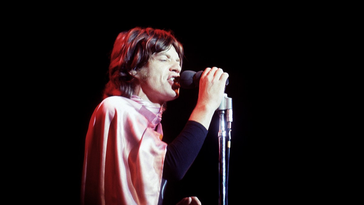Jagger con los Rolling Stones en 1969