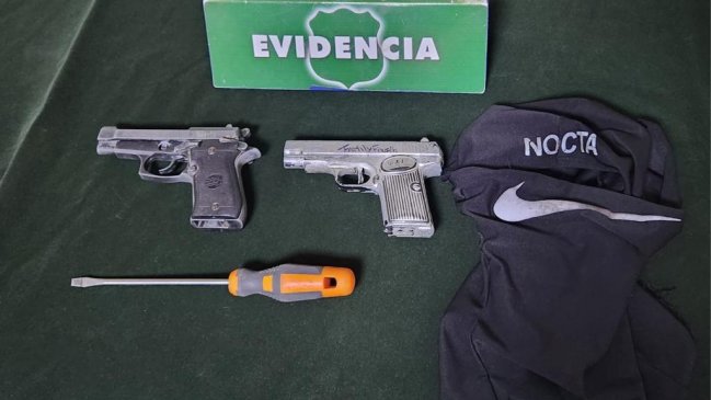 Temuco: Cuatro delincuentes fueron detenidos cuando estaban listos para asaltar una casa