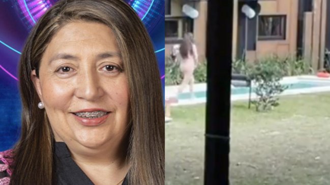 Pincoya tuvo la deshinibida ocurrencia de lanzarse desnuda a la piscina en 