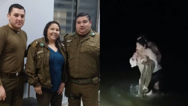 Mujer fue rescatada desde laguna de Pichilemu con principio de hipotermia