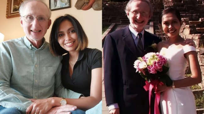 Mujer de 28 años se casó con hombre de 70 que conoció en internet: 