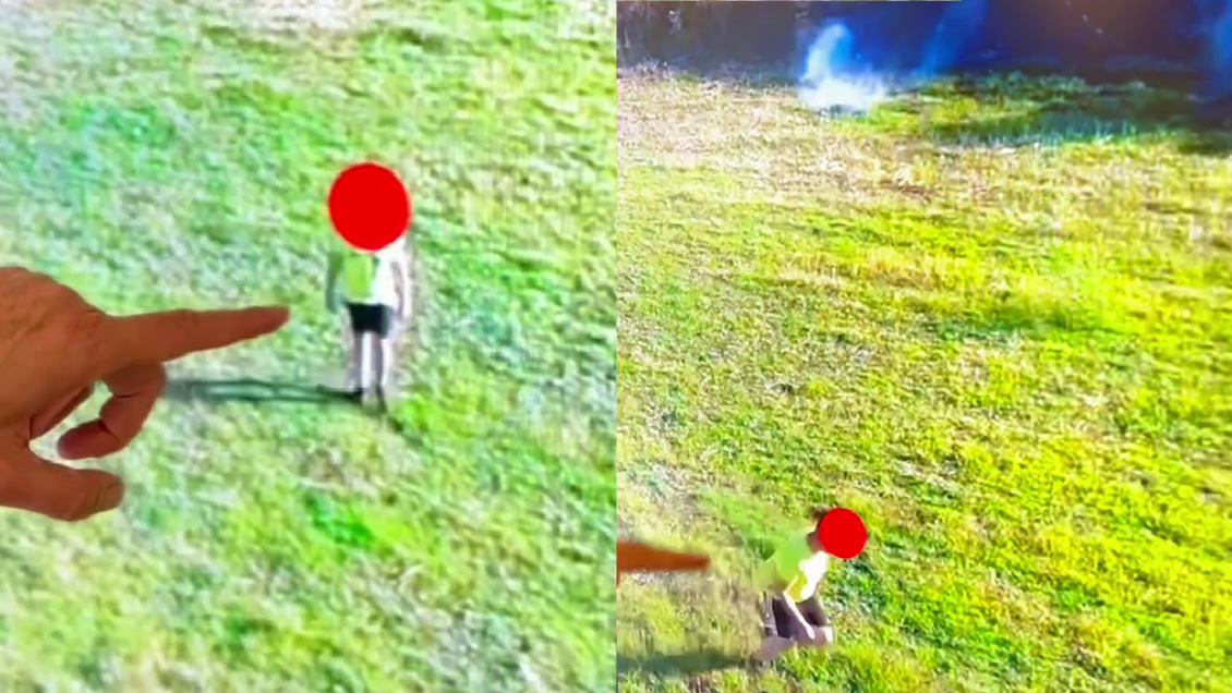 Italia: Niño pirómano fue grabado mientras provocaba un incendio forestal