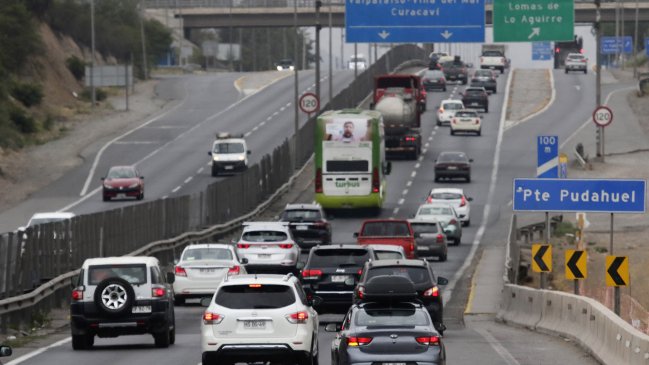 Ruta 68 proyecta que unos 200 mil vehículos saldrán de Santiago a la costa este 