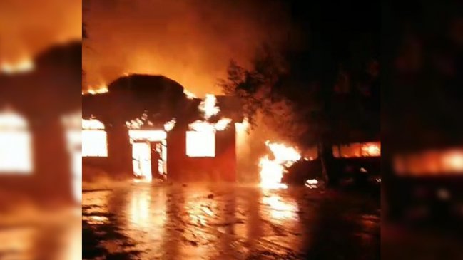 Templo evangélico fue quemado en Ercilla