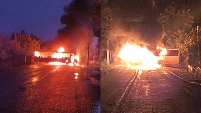 Provincia de Malleco sufre varios ataques simultáneos a vehículos y alumbrado público