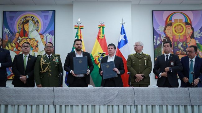   Chile y Bolivia firmaron acuerdos para reforzar la seguridad en la frontera 