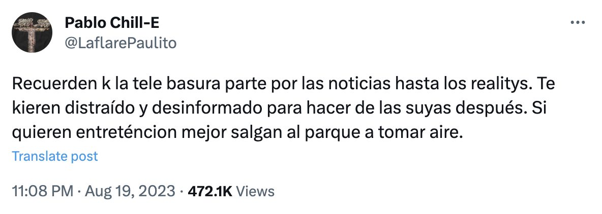 Pablo Chill-E contra Gran Hermano