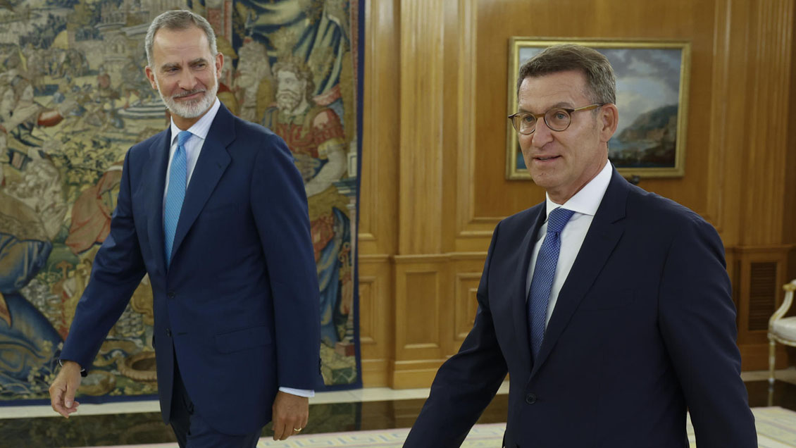 Rey Felipe VI propuso al conservador Alberto Núñez Feijóo para presidir el Gobierno de España