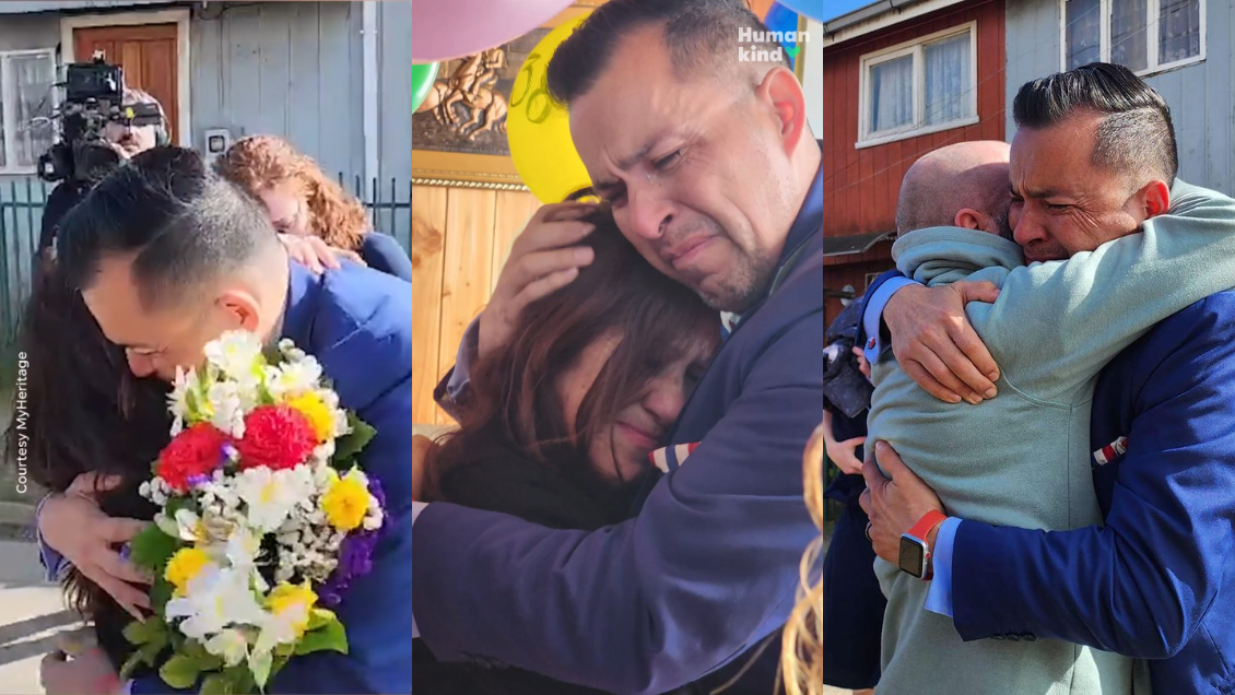 Chileno secuestrado al nacer se reencuentra con su madre biológica por primera vez: 