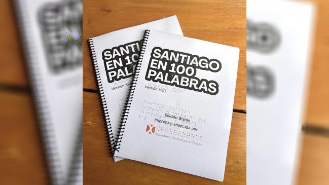   Lanzan edición en braille de Santiago en 100 Palabras 