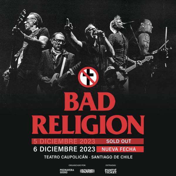 bad religion segundo show chile anuncio segundo show bad religion en chile