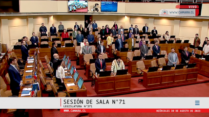  Cámara Baja rindió minuto de silencio en honor a Guillermo Teillier  