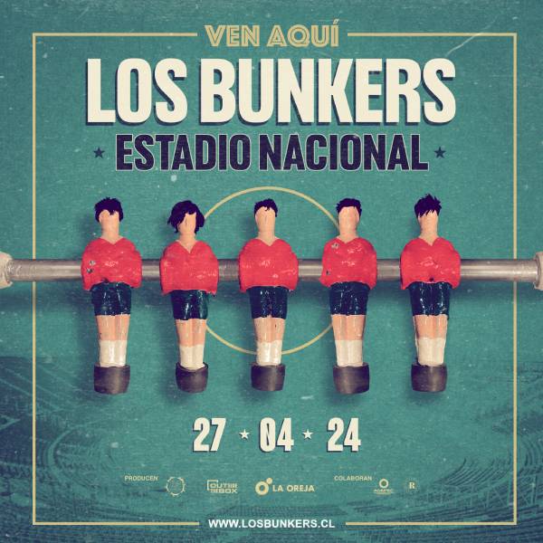 afiche de los bunkers en el estadio nacional