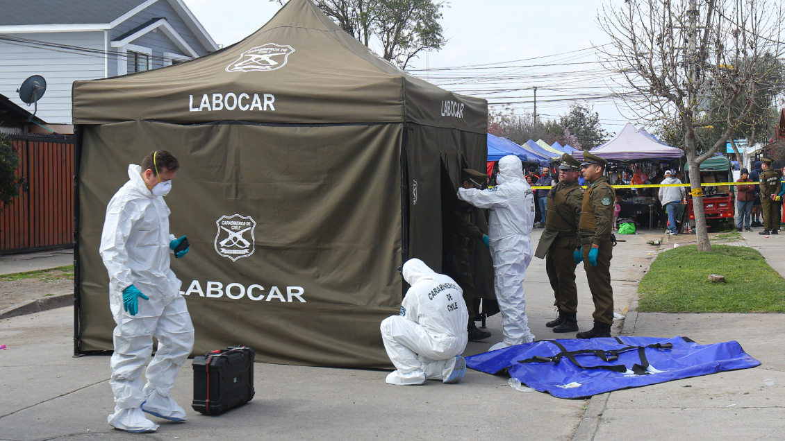 Balacera dejó un hombre fallecido y otro herido en una feria libre de Maipú