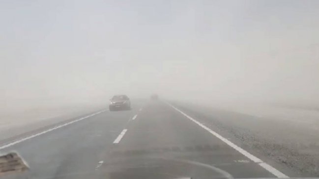  Tormenta arena en el norte del país: Se registraron accidentes y cortes de carretera  