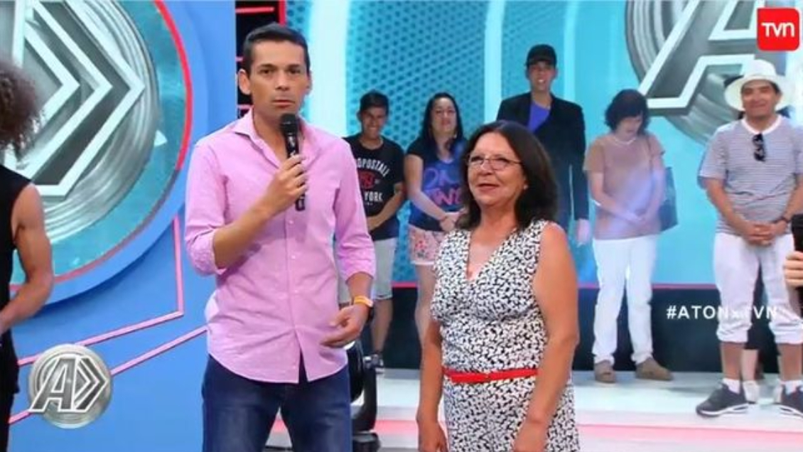 Huerta en una de sus facetas en TVN Huerta en una de sus facetas en TVN