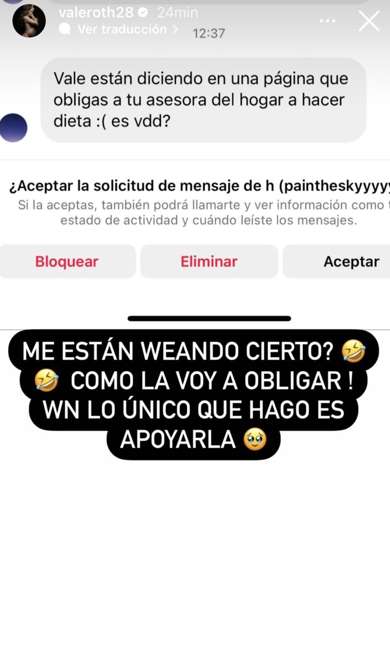 Vale Roth Acusada Asesora Del Hogar Historias Respuesta Respuesta de Valentina Roth a acusaciones