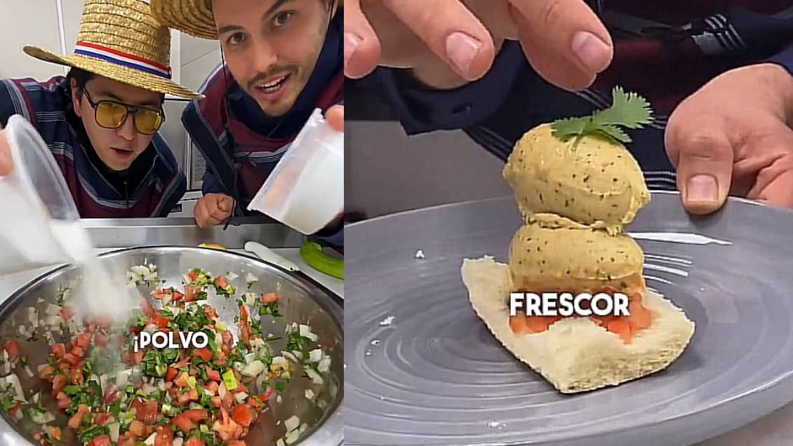 Tiktokers inventaron peculiar helado de pebre por las Fiestas Patrias