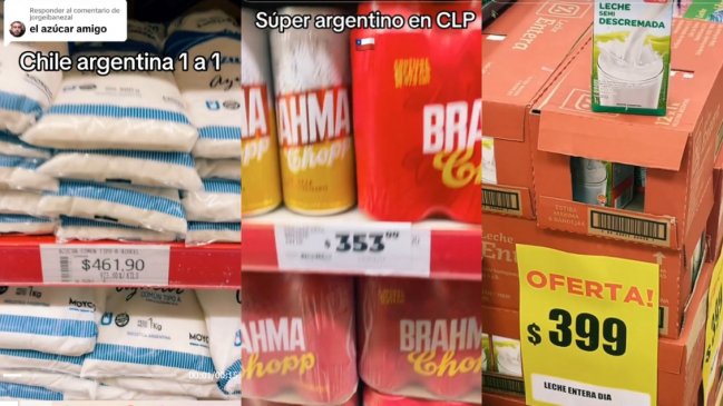 ¿Convienen tanto los precios? Chileno se hace viral al comprar con dólar blue en supermercado argentino