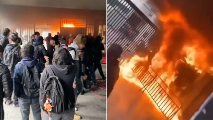  Incendio intencional consumió la recepción del Instituto Nacional  