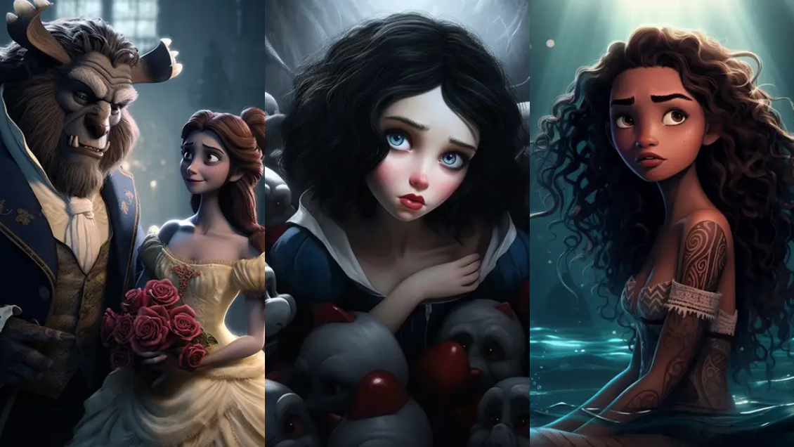 Personajes de Disney creados con IA Personajes de Disney creados con IA