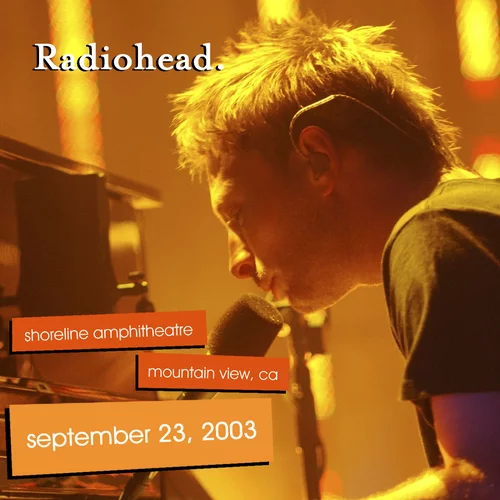 Thom Yorke Radiohead 2003 Afiche del show aludido por Yorke