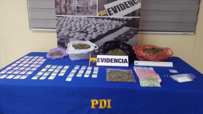  Dos detenidos e incautación de marihuana, ketamina y cocaína en Ovalle  