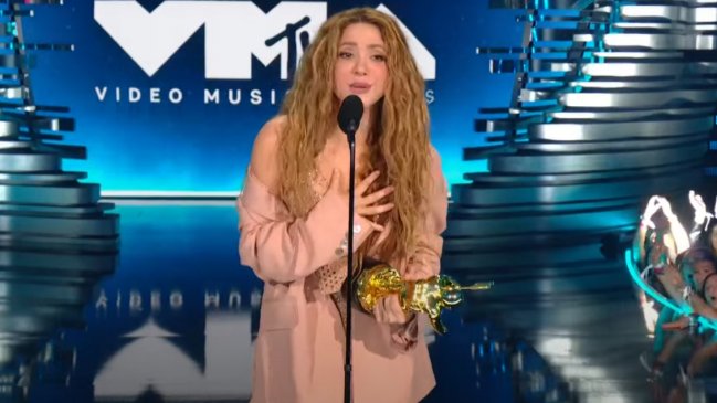   MTV homenajeó a Shakira con el Premio Video Vanguardia 