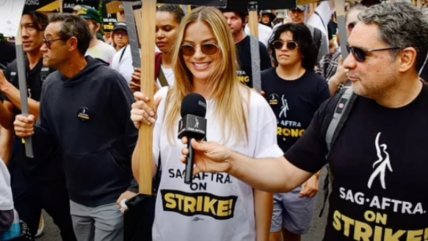   Margot Robbie se sumó a la huelga de actores SAG-Aftra en Hollywood 