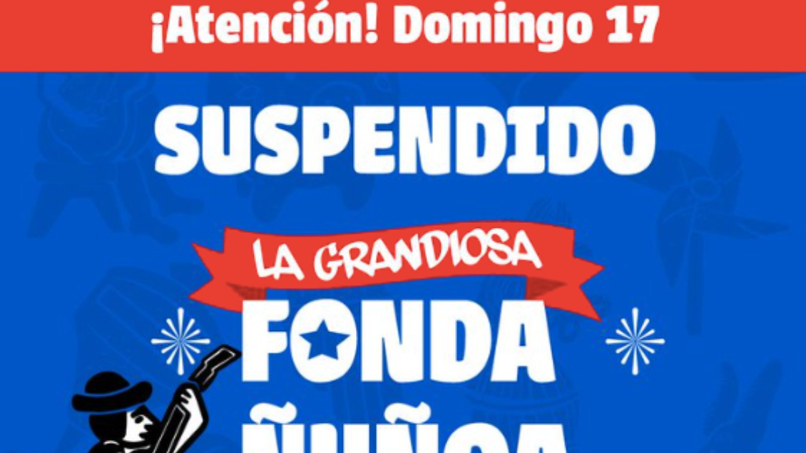 Suspenden Fonda de Ñuñoa 