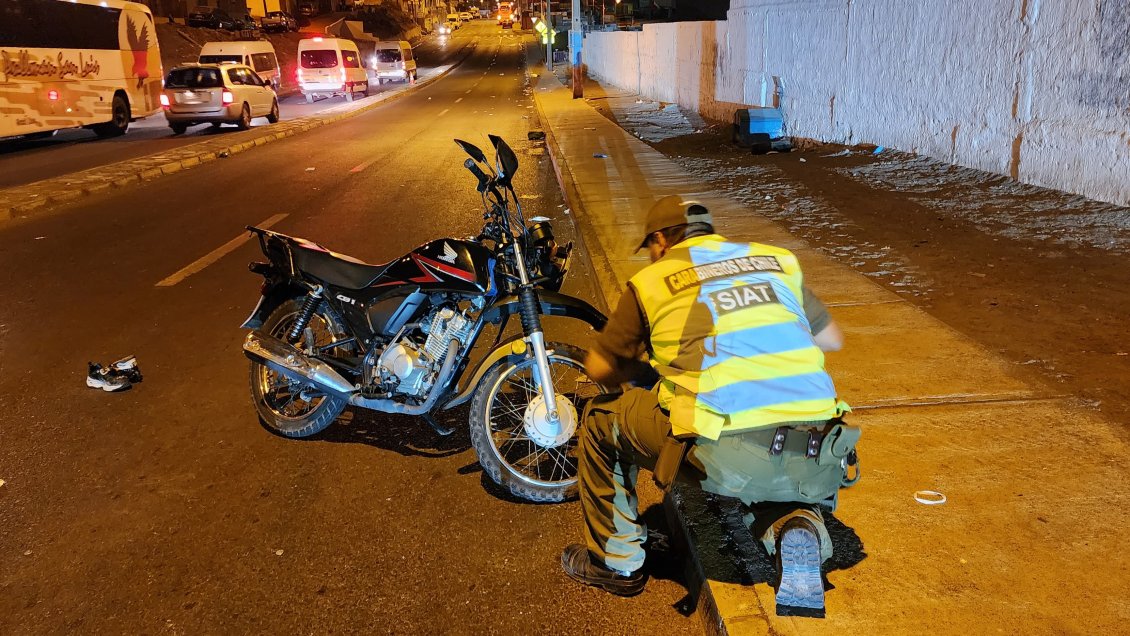 Antofagasta: Venezolano murió al accidentarse en su moto