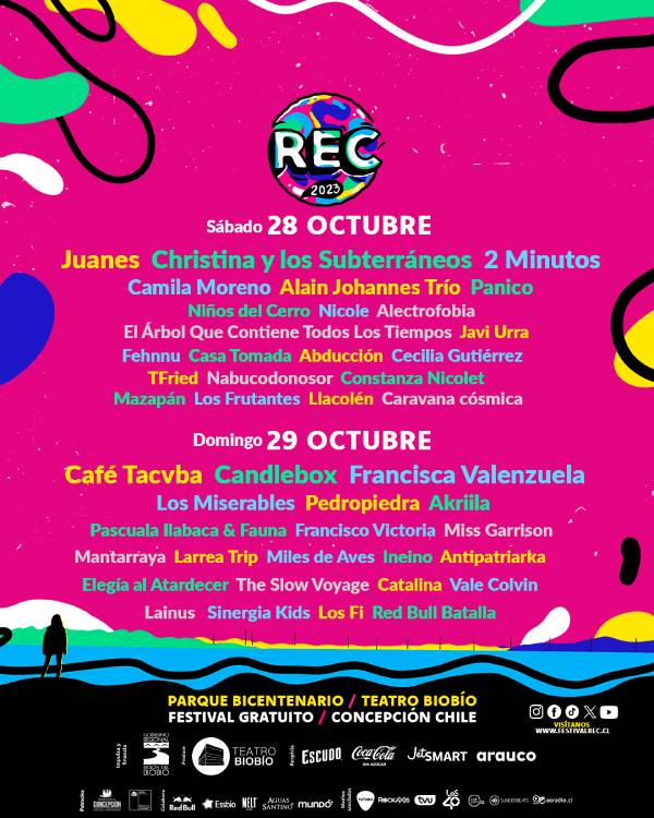 festival rec 2023 artistas el cartel de artistas del festival rec 2023