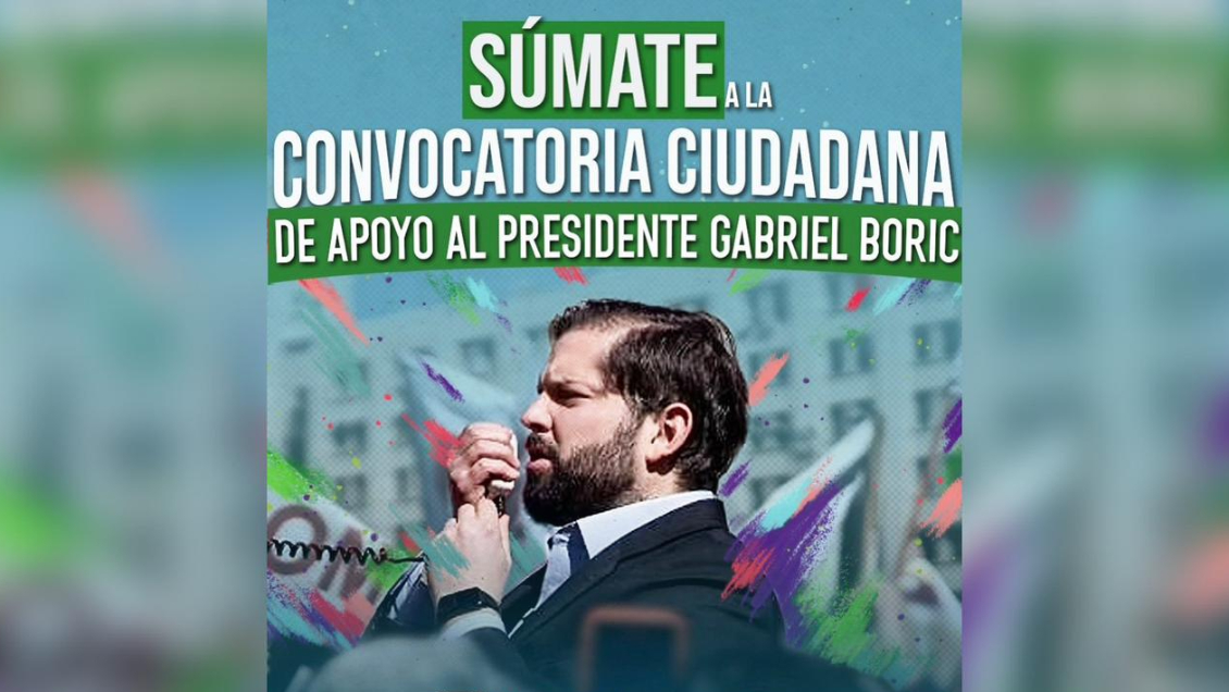 Convocan manifestaciones pro y anti Boric frente a La Moneda